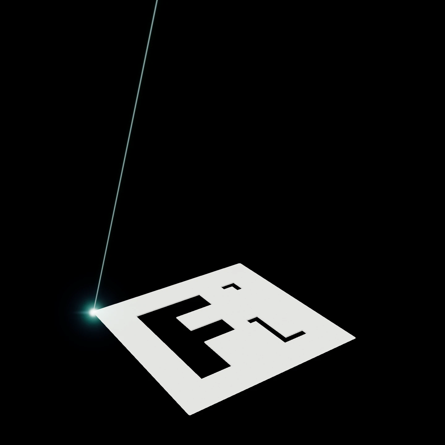 Forge Labs cube being built with selective laser sintering